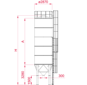 Monolithic Vertical Silos