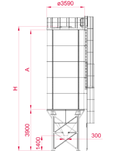 Vertikale Geschraubte Silos